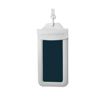 Waterproof Phone Bag Phone Storage Bag Touch Screens Transparent Keep Valuables Safe and Dry for Water Sports Beach - color: White