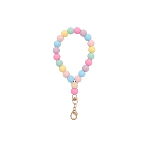 Bloomish Silicone Phone Wrist Strap with Cute Bear Charm - Anti-Loss Hand Strap Lanyard for iPhone & Android - Soft, Durable & Stylish Mobile Phone Accessory - color: Colorful