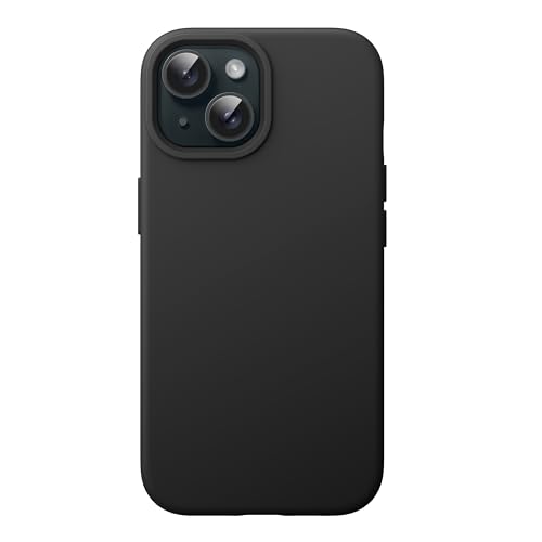 JETech Silicone Case for iPhone 15, Black | Silky Soft Touch, Shockproof Protection, Scratch Resistant, Microfiber Lining - color: Black, size: iPhone 15