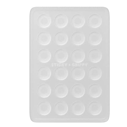 StickyGrippy Suction Phone Case Mount, Sillicon Adhesive Phone Accessory for iPhone and Android, Hands-Free Fidget Toy Mirror Shower Phone Holder, Tiktok Videos and Selfies (Translucent) - color: Translucent