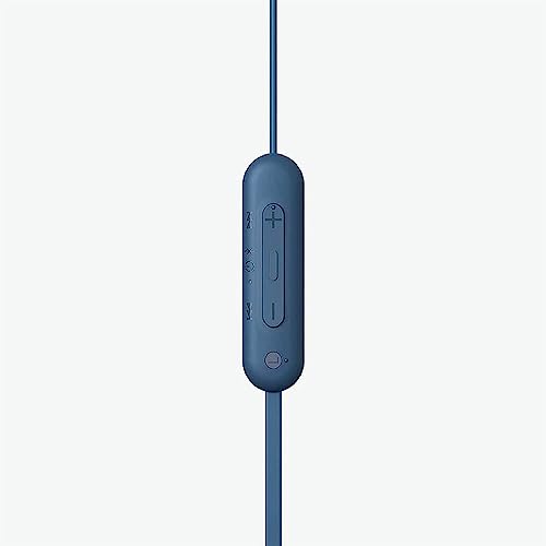 Sony WI-C100 Wireless in-Ear Bluetooth Headphones with Built-in Mic, White - color: White, size: One Size
