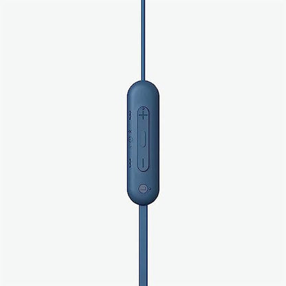 Sony WI-C100 Wireless in-Ear Bluetooth Headphones with Built-in Mic, White - color: White, size: One Size
