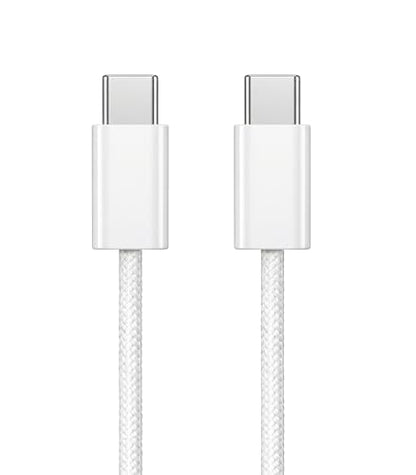 6 inch Short USBC to USB C Cable 3-Pack, Braided 60W Fast Charging Cord - size: 0.5 Feet