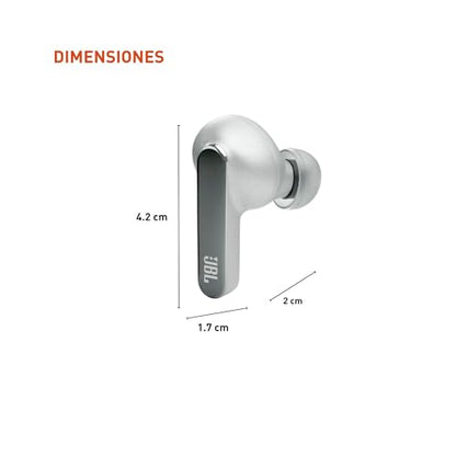 JBL Live Pro 2 TWS - Noise Cancelling Earbuds - Silver - color: Silver