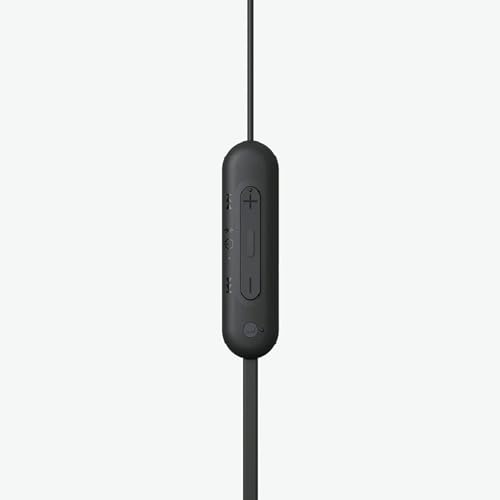 Sony WI-C100 Wireless in-Ear Bluetooth Headphones with Built-in Microphone,Black,(Pack of 2) - color: Black, size: One Size (Pack of 2)