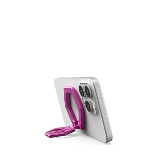 URBAN ARMOR GEAR UAG Magnetic Phone Ring Stand Compatible with MagSafe Magnet, Removable Metal Finger Ring Grip & 360 Rotation Adjustable Kickstand for iPhone 17, Galaxy S26, Orchid Pink