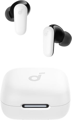 Soundcore P30i by Anker Noise Cancelling Earbuds, Hands-Free Viewing - color: White