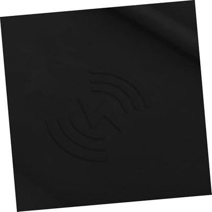 Cordless Charging Pad Black Silicone Mat for Automotive Center Console
