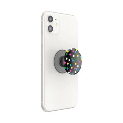 PopSockets Translucent Phone Grip with Expanding Kickstand, PopSockets for Phone, Translucent PopGrip - Black Disco - color: Black Disco