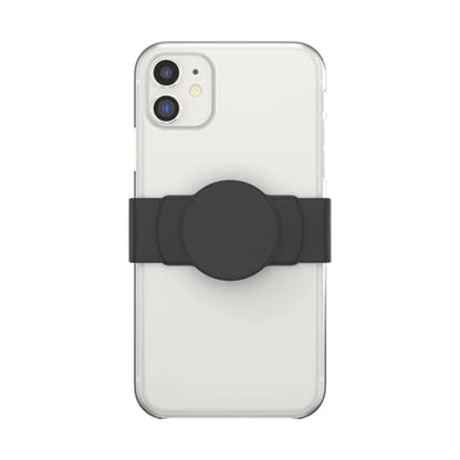 PopSockets Phone Grip Slide for Phones and Cases, Sliding Phone Grip with Expanding Kickstand - Black - color: Black
