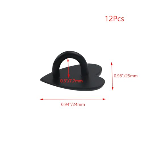 Phone Charm Hook Adhesive Phone Finger Grip Hook, Heart Shaped - color: Matte Black