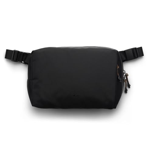 Allett Daily Sling Bag for Men & Women, Water-Resistant Nylon Crossbody - color: Black