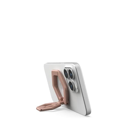 URBAN ARMOR GEAR UAG Magnetic Phone Ring Stand Compatible with MagSafe Magnet, Removable Metal Finger Ring Grip & 360 Rotation Adjustable Kickstand for iPhone 17, Galaxy S26, Nude