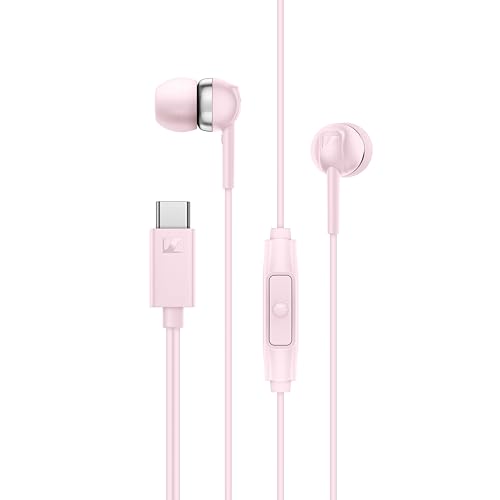 Sennheiser CX 80U in-Ear Headphones, USB C Connection, Sakura - color: sakura