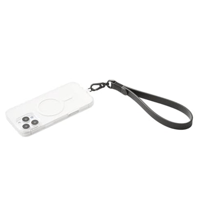 PopSockets Wristlet Phone Strap, Wrist Strap for Phone, Device Holder - Black - color: Pleather Black