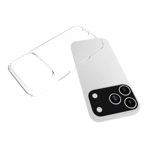 Senter Ultra Clear Soft TPU Phone Case for iPhone 17 pro, Slim Thin Transparent Cover, Shockproof Anti-Yellow Anti-Fingerprint Heat Dissipation Protective Cell Phone Case