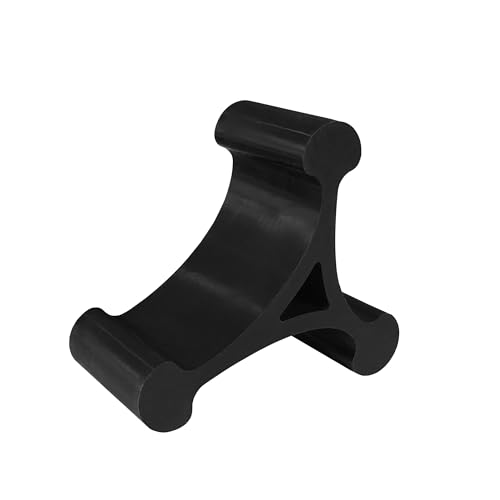 Skalene Phone Stand - 100% Silicone Rubber, Adjustable Phone Holder, Prop, Rest - Desk, Office, Home, Kitchen Accessory (Stealth Black) - color: Black