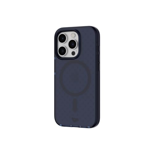 Tech21 Evo Check case for iPhone 15 Pro - Compatible with MagSafe - Impact Protection Case - Midnight Blue - color: Midnight Blue, size: iPhone 15 Pro