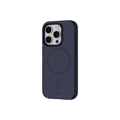 Tech21 Evo Check case for iPhone 15 Pro - Compatible with MagSafe - Impact Protection Case - Midnight Blue - color: Midnight Blue, size: iPhone 15 Pro