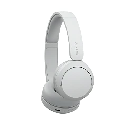 Sony WH-CH520 Wireless On-Ear Bluetooth Headphones with Microphone, White - color: White