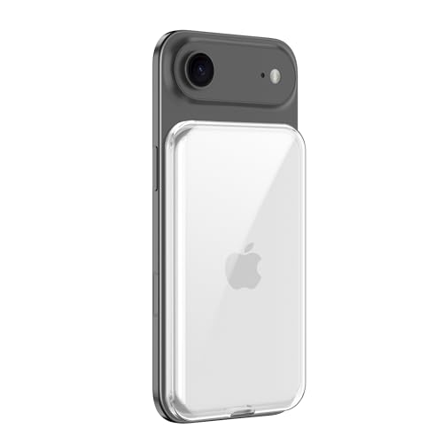 for iPhone Air MagSafe Battery Case,Ultra Thin Slim Silicone Case for 17 Air Battery Pack,Cratch-Resistant,Shockproof- Clear
