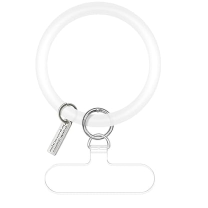 TACOMEGE Silicone Ring Phone Lanyard, Translucent - color: Translucent