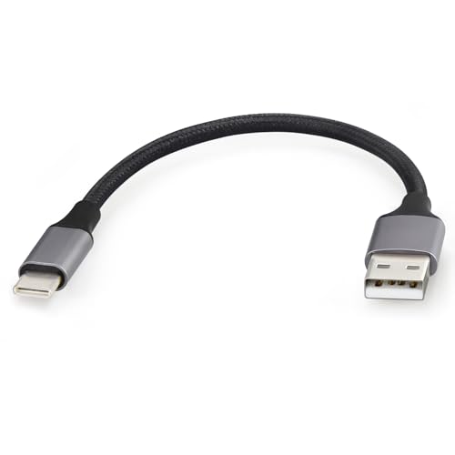 USB to USB C Cable Short 6-Inch Cell Phone Cord for Samsung Galaxy A16/A15
