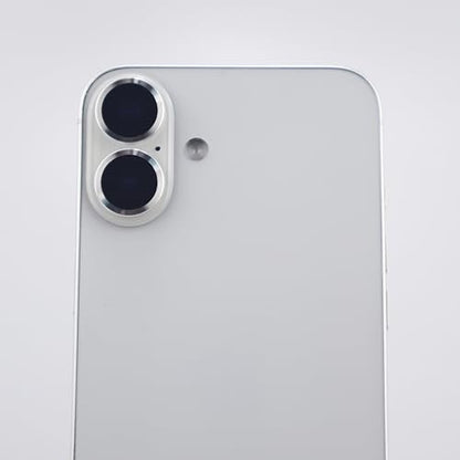 for iPhone 17 Camera Lens Protector Metal Tempered Glass Screen Accessories Cover (Silver) - color: Silver
