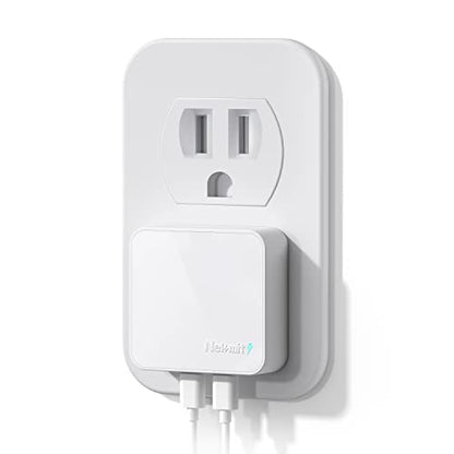 Nekmit Dual Port USB C Wall Charger, 40W PD Fast Charging USB C Wall Plug Adapter, Flat Thin Slim Charger Block for iPhone 17/17 Pro/17 Pro Max, Galaxy, MacBook Air, iPad, AirPods and More - color: White