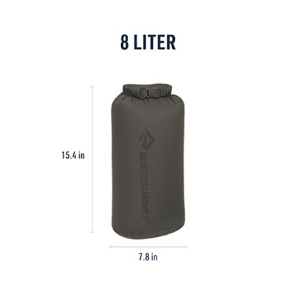 Sea to Summit Lightweight Dry Bag, Multi-Purpose Dry Storage - color: Beluga Grey, style: 8 Liter