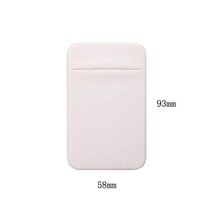 Slim Credit Card Holder for Back of Cell Phone, Stretchy Ultra Lycra 3M Self Adhesive Phone Pocket Stick On Wallet for ID Credit Card Pocket for iPhone Android Galaxy (Gold+White+Gray) - color: Gold+White+Gray
