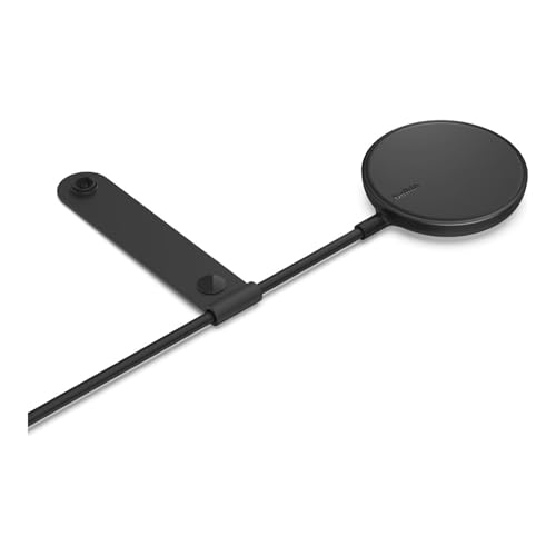 Belkin 7.5W Magnetic Portable Wireless Charger Pad - 6.6ft/2M Long Cable - MagSafe Compatible Charger - iPhone Charger Compatible w/ iPhone 15, iPhone 14, iPhone 13 - Power Supply Included - Black - style: Power Supply Included
