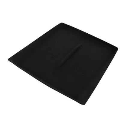 Cordless Charging Pad Black Silicone Mat for Automotive Center Console