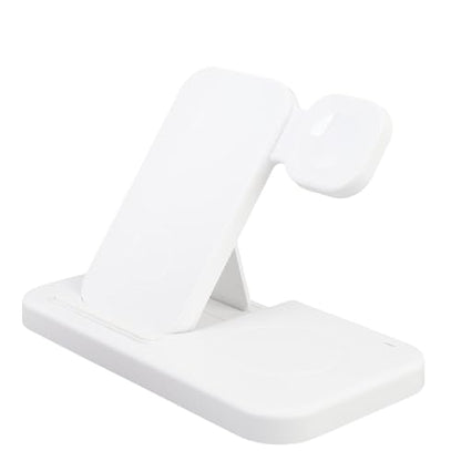 Foldable 4 in 1 Wireless Charging Station Phones Earphones Watch Charger Stand Lightweight for Travel Work