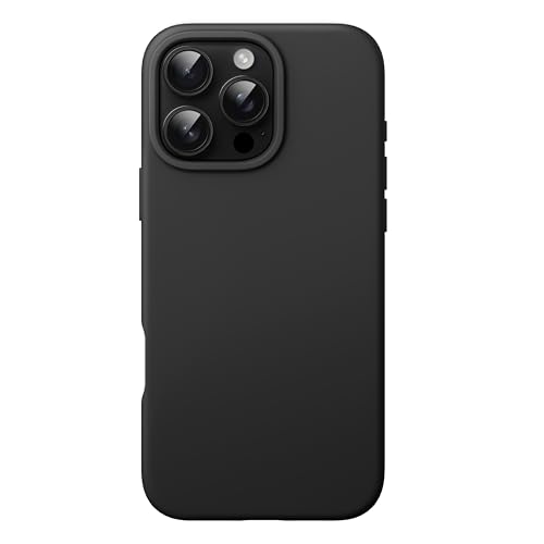 JETech Silicone Case for iPhone 16 Pro, Black | Silky Soft Touch, Shockproof Protection, Scratch Resistant, Microfiber Lining - color: Black, size: iPhone 16 Pro