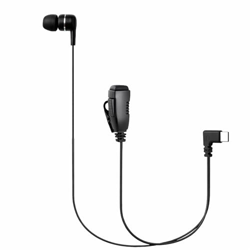 PTT Earpiece USB C - Earbuds with PTT Button and Mic (Compatible with Teams, Zello, and Walkie Talkie Apps on Android/iOS Smartphones) (in-Ear – 1 Pack) - style: In-Ear (1 Pack)