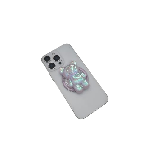 Magnetic 3D Bear Phone Grip Stand, MagSafe Compatible — Lilac Opal - color: Lilac Opal