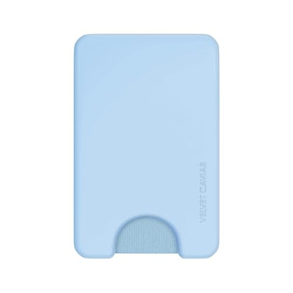 VELVET CAVIAR compatible with MagSafe Wallet - Magnetic Card Holder - color: Cotton Candy Blue