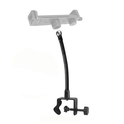 Adjustable Goosenecks Phone Holder Mount with Metal Clip Base 17.4mm Ball Head Flexible Mount for Smartphones Tablets Bedside Adjustable Phone Stand with Clamp