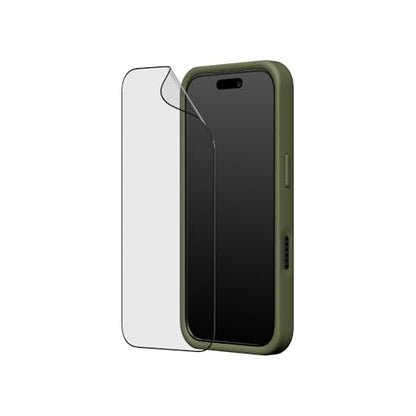 RhinoShield Phone Case for iPhone 17 | SolidX with Impact Screen Protector PRO - Reinforced Shock-Absorbing Protection with Military Grade Drop Protection - Seaweed Green