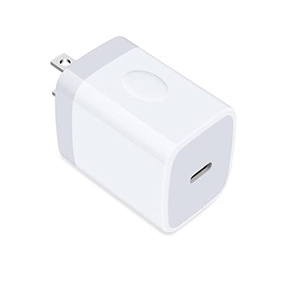 USB C Charger Box Phone Charger Block Fast Charging Wall Plug for Samsung - color: WHITE