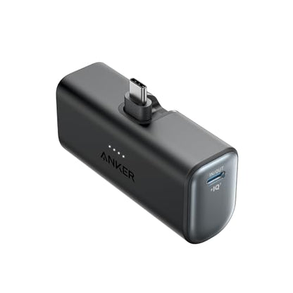 Anker Zolo Power Bank, 20,000mAh 45W Max Fast Portable Charger with Built-in USB-C Cable iPhone 17 Portable Charger, Nano Power Bank with Built-in USB C Connector