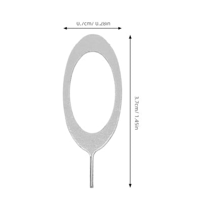 100 Pcs Silver Sim Ejectors and Removal Pins for Smartphones and Tablets Compact Sim Card Tray Openers for Cell Phone Maintenance and Repair