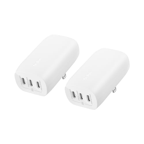 Belkin 67W 3 Port USB C Charger Block, 2 Pack, PPS Fast Charging - style: White 2-pack