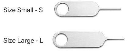 2 Pack SIM Card Removal Tool, SIM Ejector Pin for iPhone Samsung Google Pixel, Universal SIM Tray Eject Tool & Doorbell Reset Pin, Easy Carry (Key Ring Included) - Small - size: 2 Pack Small