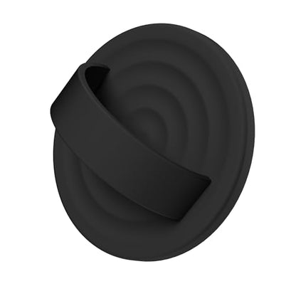 Magnetic Phone Grip for MagSafe, Silicone Ring Grip, Black - color: Black