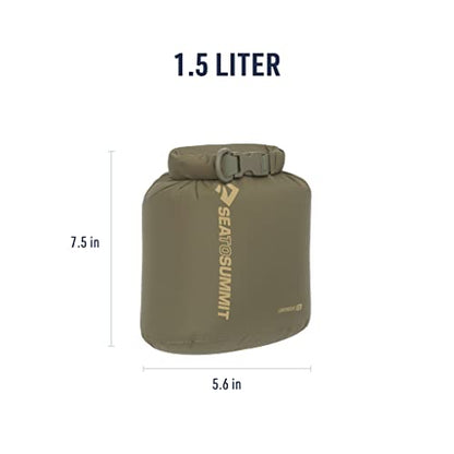 Sea to Summit Lightweight Dry Bag, Multi-Purpose Dry Storage - color: Olive Green, style: 1.5 Liter