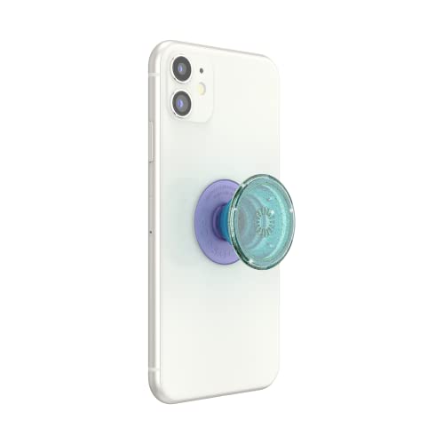 PopSockets Phone Grip with Expanding Kickstand, Adhesive Grip - Translucent Glitter Mint - color: Lavender