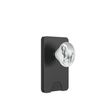 White Horse Pop Socket Grip Stand PopSockets PopWallet for MagSafe - style: Magnetic PopWallet