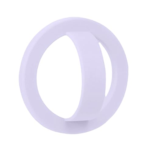 Magnetic Phone Grip Holder Thin Silicone Finger Loop Ring for iPhone - color: Lilac